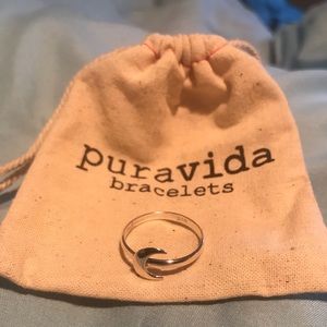 Pura Vida Silver Moon Ring